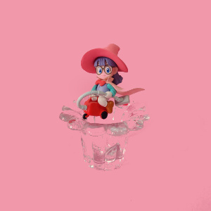 mini figure arale voando em aspirador sem stand